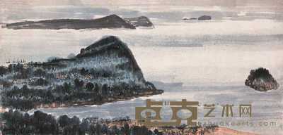 黄般若 山水 镜心 45×93cm